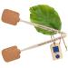 2x Hofmeister fly clapping made of beech wood & leather from Europe clap with saying: get all !!! practical mosquito rackers catch for insects mosquito catchers 47.5 cm get you all !!!2