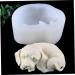 IMIKEYA Dog Fondant Molds 2pcs Mold White Cake 3D Silica Gel Decorate Baking Fondant Mold 10.8X8.5X5CMx2pcs - Buy Online on SooperMarket.com