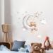 Cute Bears and Night Sky Wall Stickers for Kids' Room Decor - Moon, Stars, Clouds - Nursery Wall Decals - Buy Online on SooperMarket.com