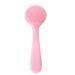 Bexdug Face Scrubber - Soft Silicone Facial Cleansing Brush - Manual Facial Cleansing Brush Skin Friendly Waterproof Face Cleaning Scrubber Pink