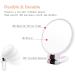 Double Sided 5X/1X Magnifying Hand Held Makeup Mirror - Compact Cosmetic Vanity Mirror for Girls Ladies - White - Buy Online on SooperMarket.com