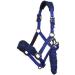 LeMieux Vogue Fleece Headcollar & Leadrope Halter - Cob Burgundy/Navy | International Shipping - Buy Online on SooperMarket.com