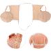 Adjustable Reusable Underarm Sweat Pads - Skin Color Armpit Guards with Elastic Strap - Buy Online on SooperMarket.com