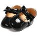 RVROVIC Baby Girl Moccasins | Infant Princess Sparkly Soft Sole Shoes | 0-6 Months | Black - Buy Online on SooperMarket.com