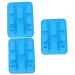 IMIKEYA Cake Stencil 3pcs Cake Mold Silica Gel Biscuit Brownie Cookie Stencils 33x23cmx3pcs