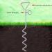 2 X 16" Heavy Duty Ground Spike Stake (41cm) Dog Chains for outside Dog Tie Out Cable Steel Spiral Dog Tether Outdoor Dog Camping Accessories (Stake Only 2 X 41cm) - Buy Online on SooperMarket.com