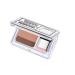 Lazy Eyeshadow Two-Tone Glitter Palette | Waterproof & Long Lasting | Easy Makeup Set with Brush - Buy Online on SooperMarket.com