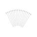 DanLingJewelry Approx 100 Pcs 304 Stainless Steel Head Pins 24-Gauge Eye pins for Jewelry Making (Approx 50mm Long Pin:0.6mm Hole:2mm) Eye Pin - 50mm - 100 pcs