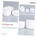 FRCOLOR 20 Pcs Cosmetic Lotion Bottles & Makeup Brushes - Portable Cream Boxes for Travel - Multifunctional White Ointment Containers - Buy Online on SooperMarket.com