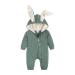Kids Tales Newborn Baby Winter Warm Outfits Cute Rabbit Ear Hooded Zipper Romper 9-12 Months #01 Color 03