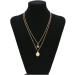 Yalice Layered Starfish Necklace - Boho Shell Jewelry for Women & Girls | Gold International Shipping - Buy Online on SooperMarket.com