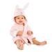 CuteOn Unisex Baby Kids Cartoon Animal Flannel Hooded Bathrobe Pajamas Nightwear 100 Rabbit
