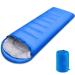 Sleeping Bag, Lightweight 3 Season Weather Sleep Bags for Kids Adults Girls Women, Microfiber Filled 5-20 Degree for Backpacking/Hiking/Camping/Mountaineering with Compression Sack Single Blue