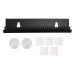 JUOPZKENN Hair Extension Holder And Hanger Hair Bun Extension Hanger Acrylic Lightweight Hair Extension Display Holder for Home Shops(Black)