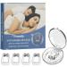 Snore Stopper Anti Snoring Devices Silicone Magnetic Anti Snoring Nose Clip, Help Stop Snoring, Quieter Restful Sleep (Transparent)