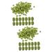 HOMSFOU 2 Packs Simulated Green Beans Artificial Vegetables Props Faux Soybean Simulated Bean Model Dollhouse Food Miniature Gourmet Nuts Photo Props Food Play Pvc Accessories Greenx2pcs 1.6X1CMx2pcs