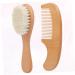 Healeved 2pcs Toddler Baby Brushes for Hair - Baby Gift Set with Wooden Comb and Bath Brush - Baby Grooming Essentials - Buy Online on SooperMarket.com