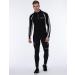 Airtracks Men's Long Running Pants - Functional Compression Tights Breathable & Reflective XL Black-Grey for Optimal Performance - Buy Online on SooperMarket.com