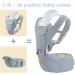 SONMEI Ergonomic Baby Carrier with Hip Seat 360 Positions Soft and Breathable All Seasons for Newborns and Toddlers Hiking Shopping Travelling Light Blue - Buy Online on SooperMarket.com