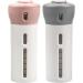Chiveenido 4-in-1 Travel Dispenser Set | Refillable Shampoo & Toiletry Bottles - Pink & Gray - International Shipping - Buy Online on SooperMarket.com
