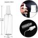 Hanyousheng Spray Bottle Plastic Refillable Spray Bottle 4 PCS 100ml/3.38oz Atomiser Spray Bottle Transparent Fine Mist Spray Bottle Spray Bottle Set for Cleaning Perfume with 2 Pieces Funnel 4*100ml - Buy Online on SooperMarket.com