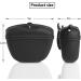 KOMUNJ Silicone Dog Treat Pouch Treat Bag for Dogs Silicone Dog Treat Bag for Dog Training Clip on Portable Training Container (Black) - Buy Online on SooperMarket.com