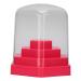 Nail Drill Bits Box Case Nails Necessary Tool Nail Drill Bits Storage Stand Plastic 48 Hole for Home Use for Nail Salon() Pink