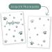 Personalized Wilhelm Fell Vaccination Passport Cover for Pets - Unique Gift Idea for Pet Owners - Paw Blue - Buy Online on SooperMarket.com
