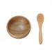 1 Set Cute Small Facial Skin Care Mask Bowl with Mini Spoon Eco Enviroment Material Facemask Mixing Tool for Lady Women DIY Makeup in Home Use Color Natural