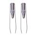 Lodokdre 2X Stainless Steel Eyelashes Eyebrow Tweezer + LED Light