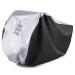 Maveek Bicycle Cover for 3 Bikes Waterproof Outdoor Storage Winter Cold Weather, Rain Snow Wind Proof Tarp Tent Shed Dust Dirt Resistant All Weather Cycle Protection UV Summer Indoor Garage 3-MIDSIL