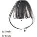 Hair Clip in Bangs Wispy Human Hair Bangs Hairpieces for Women Fringe Neat Faker Bangs with Temples Hairpieces for Party and Daily Wear(Air Bangs Natural Black) Air Bangs Natural black - Buy Online on SooperMarket.com