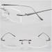 Ranara Replacement Glasses End Tips & Legs - Gray Metal Accessories for Men | Spare Bars for Borderless Glasses - Buy Online on SooperMarket.com