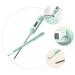 Unomor Stainless Steel Thermometer Set - 2pcs LED Water & Baby Food Thermometer for Feeding Bottles - Green 18.5x3cm - Buy Online on SooperMarket.com