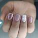 Wearing short purple and white contrasting color stun nail patches sparkling pink nail products nail patches fake nails Jp2606 - Buy Online on SooperMarket.com