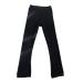 Women Girls Ice Figure Skating Practice Long Pants Premium Warm Tights Trousers Rhinestones Child Skating Leggings Black 12-14 Years