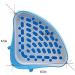 Triangle Potty Trainer Corner for Small Animals - Blue | Litter Box for Rabbits, Guinea Pigs, Chinchillas, Ferrets - Buy Online on SooperMarket.com