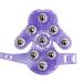 Topwon Palm Shaped Massage Glove 360-degree-roller Metal Roller Ball Beauty Body Care Cellulite Reduction (Purple)