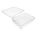 OSALADI Box Plastic Serving Tray Plastic Eggs Egg Tray Refrigerator Vegetables Holder Drawer Egg re-usable Transparent 32.5x22.5cm