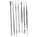 PLAFOPE 14 Pcs Blackhead Removal Extractor Tools Comedone Extractor Blackhead Extractor Silver - Buy Online on SooperMarket.com