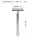 Manual Copper Safety Razor for Men - Silver Beard Shaving Tool with Base | Eco-Friendly Shaving Solution - Buy Online on SooperMarket.com