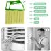 Cleaner Cloth Brushes Louver Curtain Cleaning Brush Vent Blinds Car Window Groove Shutter Duster Air Conditioner Cleaning Tool 1pc Green - Buy Online on SooperMarket.com