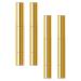 Minkissy 4 pieces of cosmetic bottle brush tip of the oil pencil gel nail polish pencil container with brush tip empty tube for cosmetics aluminum tube PP airspace monitoring rotate
