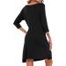 Sykooria Women's Cotton Nursing Nightdress with 3/4 Sleeves - Black XL - Buy Online on SooperMarket.com
