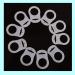 SouiWuzi 10pcs Baby Pacifier Holder - Silicone Dummy Clips & Soft Button Ring - Secure Your Baby's Pacifiers - White - Buy Online on SooperMarket.com