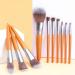 DFHBFG 10-Piece Makeup Brush Set | Wooden Handle Eyeshadow Brushes & Beauty Tools for Flawless Makeup Application - Buy Online on SooperMarket.com