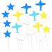 Alipis 48 Pcs Plane Cake Toppers Birthday Party Plane Cupcake Toppers Capacillos Para Cupcake Iron Wire Cake Picks Cupcake Party Picks Decor Cloud Cupcake Toppers Baby Dessert Airplane - Buy Online on SooperMarket.com