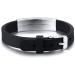 HEABY Black Medical Alert Bracelet - Custom Engraved, Adjustable for Men & Women - Buy Online on SooperMarket.com