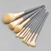 DFHBFG 10-Piece Wooden Handle Makeup Brush Set - Premium Matte Powder Makeup Tools for Flawless Application - International Shipping Available - Buy Online on SooperMarket.com