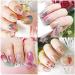 14 Sheets Gradient Nail Polish Stickers - Multicolor Flower Series | Self-Adhesive Design Decal Strips with Nail File | Manicure Decoration Kit for Women & Girls - Buy Online on SooperMarket.com